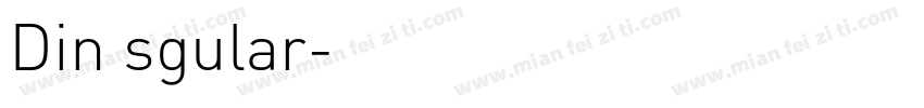 Din sgular字体转换
